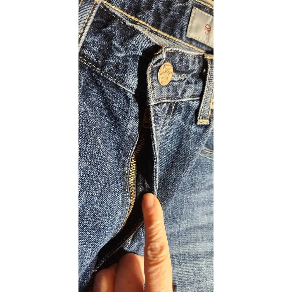 AG Adriano Goldschmied Women's High Rise Jeans in Dark Blue - Picture 6 of 16